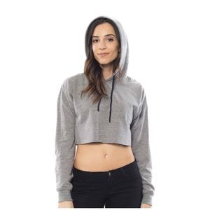 OTL Cropped Fleece Pink Hoodie